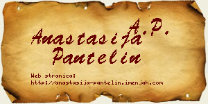 Anastasija Pantelin vizit kartica